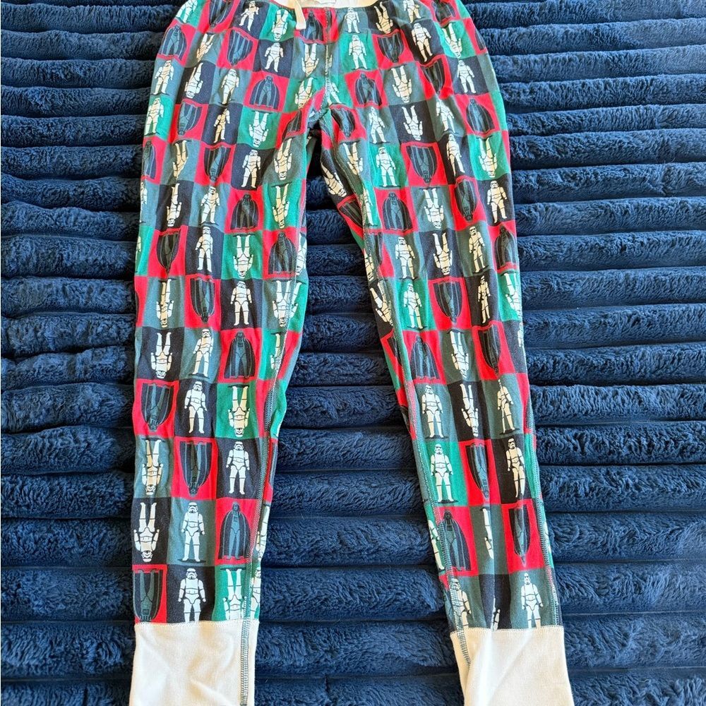 Hanna Andersson Star Wars Stormtrooper Pajama Pants Red Green Cotton Women Large